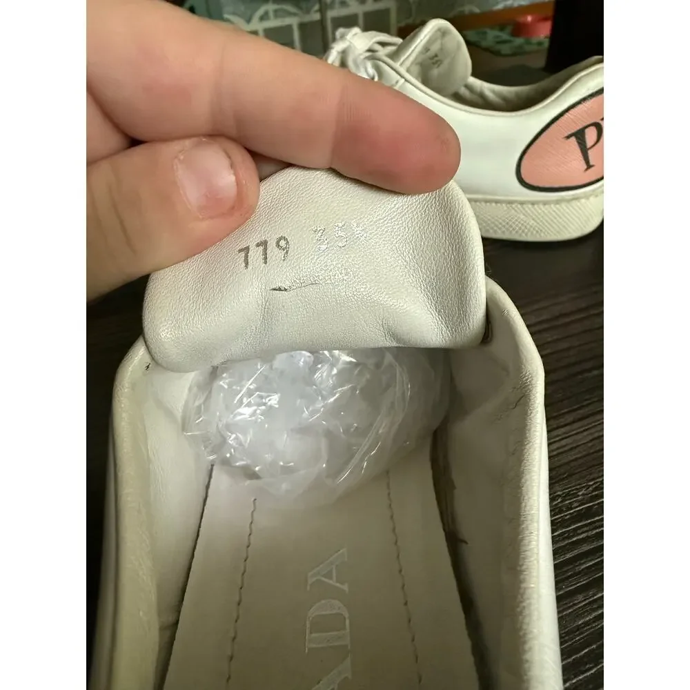 Prada Pink and White Bubble Comics Sneakers Sz. 35.5